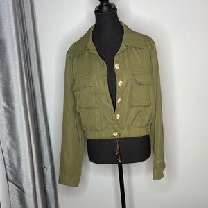 Stylish Olive Utility Jacket for Women